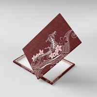 Oxblood Hawaii Canvas Wall Art Hammerhead Shark Tattoo Curve Polynesian - Polynesian Pride