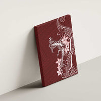 Oxblood Hawaii Canvas Wall Art Hammerhead Shark Tattoo Curve Polynesian - Polynesian Pride