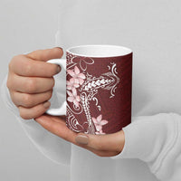 Oxblood Hawaii Ceramic Mug Hammerhead Shark Tattoo Curve Polynesian - Polynesian Pride