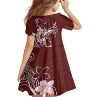 Oxblood Hawaii Family Matching Mermaid Dress and Hawaiian Shirt Hammerhead Shark Tattoo Curve Polynesian - Polynesian Pride