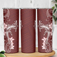 Oxblood Hawaii Skinny Tumbler Hammerhead Shark Tattoo Curve Polynesian - Polynesian Pride