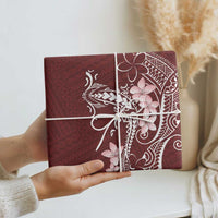 Oxblood Hawaii Wrapping Paper Hammerhead Shark Tattoo Curve Polynesian - Polynesian Pride