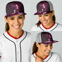 Pink Hawaii Baseball Net Cap Hammerhead Shark Tattoo Curve Polynesian - Polynesian Pride