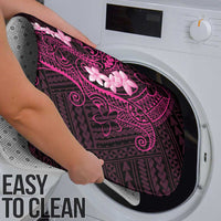 Pink Hawaii Bathroom Set Hammerhead Shark Tattoo Curve Polynesian - Polynesian Pride