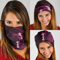 Pink Hawaii Neck Gaiter Hammerhead Shark Tattoo Curve Polynesian - Polynesian Pride