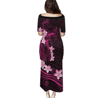 Pink Hawaii Puletasi Hammerhead Shark Tattoo Curve Polynesian - Polynesian Pride