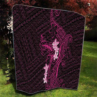 Pink Hawaii Quilt Hammerhead Shark Tattoo Curve Polynesian - Polynesian Pride