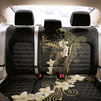 Black and Gold Hawaii Back Car Seat Cover Hammerhead Shark Tattoo Curve Polynesian - Polynesian Pride