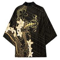 Black and Gold Hawaii Kimono Hammerhead Shark Tattoo Curve Polynesian - Polynesian Pride