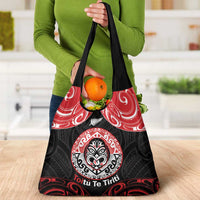 Aotearoa Toitu Te Tiriti Grocery Bag Haka Tiki Honour The Treaty