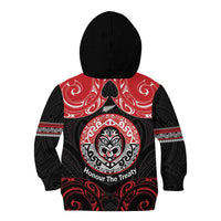 Aotearoa Toitu Te Tiriti Kid Hoodie Haka Tiki Honour The Treaty