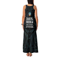 Personalized New Zealand Darts Beer Family Matching Tank Maxi Dress and Hawaiian Shirt Paua Shell Aotearoa Maori Tattoo LT14 - Polynesian Pride