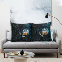 Personalized New Zealand Darts Beer Pillow Cover Paua Shell Aotearoa Maori Tattoo - Polynesian Pride