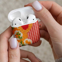 Prince Kuhio Aloha Hawaii AirPods Case Plumeria Ilima Lei Palaka Motifs