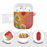 Prince Kuhio Aloha Hawaii AirPods Case Plumeria Ilima Lei Palaka Motifs