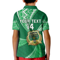 Personalised Tonga Saineha High School Kid Polo Shirt Tongan Ngatu Pattern LT14 - Polynesian Pride