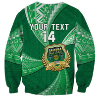 Personalised Tonga Saineha High School Sweatshirt Tongan Ngatu Pattern LT14 - Polynesian Pride