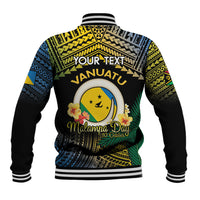 Personalised Malampa Day Baseball Jacket Vanuatu Provinces Polynesian Pattern LT14 - Polynesian Pride