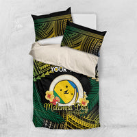 Personalised Malampa Day Bedding Set Vanuatu Provinces Polynesian Pattern