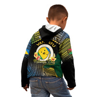 Personalised Malampa Day Kid Hoodie Vanuatu Provinces Polynesian Pattern