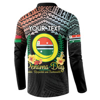 Personalised Penama Day Button Sweatshirt Vanuatu Provinces Polynesian Pattern LT14 - Polynesian Pride