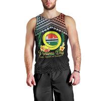 Personalised Penama Day Men Tank Top Vanuatu Provinces Polynesian Pattern