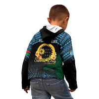 Personalised Sanma Day Kid Hoodie Vanuatu Provinces Polynesian Pattern