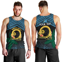 Personalised Sanma Day Men Tank Top Vanuatu Provinces Polynesian Pattern