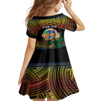 Personalised Tafea Day Family Matching Puletasi and Hawaiian Shirt Vanuatu Provinces Polynesian Pattern LT14 - Polynesian Pride