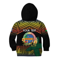 Personalised Tafea Day Kid Hoodie Vanuatu Provinces Polynesian Pattern