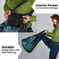 Personalised New Zealand Darts Grocery Bag Happiness Is A Tight Threesome Maori Paua Shell