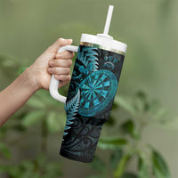Personalised New Zealand Darts Tumbler With Handle Happiness Is A Tight Threesome Maori Paua Shell