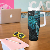 Personalised New Zealand Darts Tumbler With Handle Happiness Is A Tight Threesome Maori Paua Shell