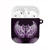 New Zealand Ta Moko AirPods Case Aotearoa Maori Chest Tattoo Purple LT14 Purple - Polynesian Pride