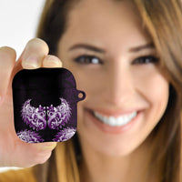 New Zealand Ta Moko AirPods Case Aotearoa Maori Chest Tattoo Purple LT14 - Polynesian Pride