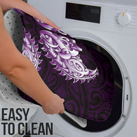 New Zealand Ta Moko Bathroom Set Aotearoa Maori Chest Tattoo Purple LT14 - Polynesian Pride