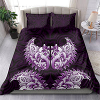 New Zealand Ta Moko Bedding Set Aotearoa Maori Chest Tattoo Purple LT14 - Polynesian Pride
