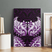 New Zealand Ta Moko Canvas Wall Art Aotearoa Maori Chest Tattoo Purple LT14 - Polynesian Pride
