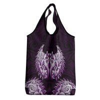 New Zealand Ta Moko Grocery Bag Aotearoa Maori Chest Tattoo Purple LT14 - Polynesian Pride