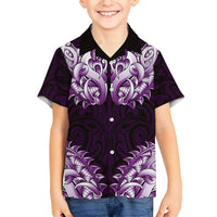 New Zealand Ta Moko Hawaiian Shirt Aotearoa Maori Chest Tattoo Purple LT14 - Polynesian Pride