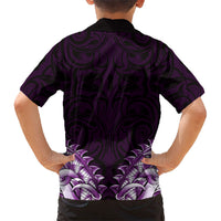New Zealand Ta Moko Hawaiian Shirt Aotearoa Maori Chest Tattoo Purple LT14 - Polynesian Pride