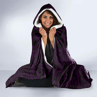 New Zealand Ta Moko Hooded Blanket Aotearoa Maori Chest Tattoo Purple LT14 - Polynesian Pride