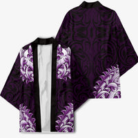New Zealand Ta Moko Kimono Aotearoa Maori Chest Tattoo Purple LT14 - Polynesian Pride