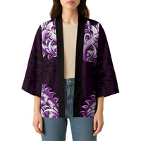 New Zealand Ta Moko Kimono Aotearoa Maori Chest Tattoo Purple LT14 - Polynesian Pride