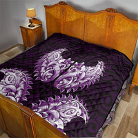 New Zealand Ta Moko Quilt Aotearoa Maori Chest Tattoo Purple LT14 - Polynesian Pride