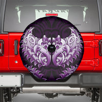 New Zealand Ta Moko Spare Tire Cover Aotearoa Maori Chest Tattoo Purple LT14 - Polynesian Pride