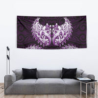New Zealand Ta Moko Tapestry Aotearoa Maori Chest Tattoo Purple LT14 - Polynesian Pride