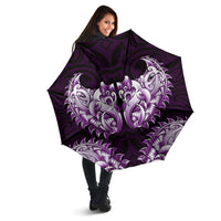 New Zealand Ta Moko Umbrella Aotearoa Maori Chest Tattoo Purple LT14 - Polynesian Pride