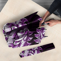 New Zealand Ta Moko Umbrella Aotearoa Maori Chest Tattoo Purple LT14 - Polynesian Pride
