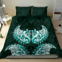 New Zealand Ta Moko Bedding Set Aotearoa Maori Chest Tattoo Turquoise LT14 - Polynesian Pride